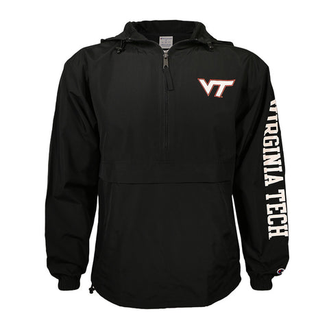 Virginia Tech Packable Jacket: Black by Champion