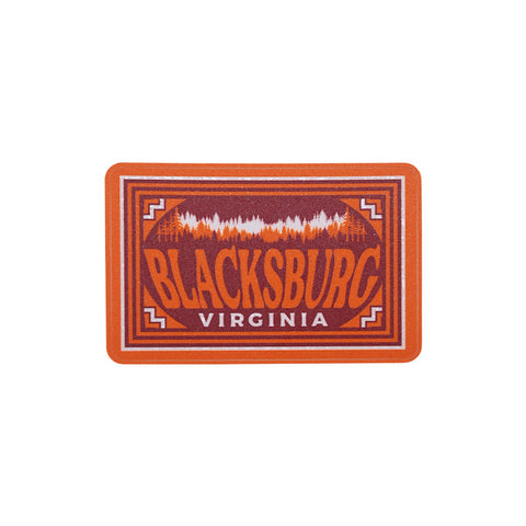 Blacksburg Landscape Signage Forest Mini Decal