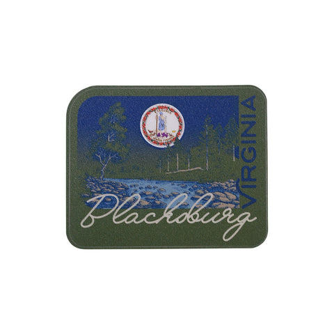 Blacksburg Virginia Forest Landscape Mini Decal
