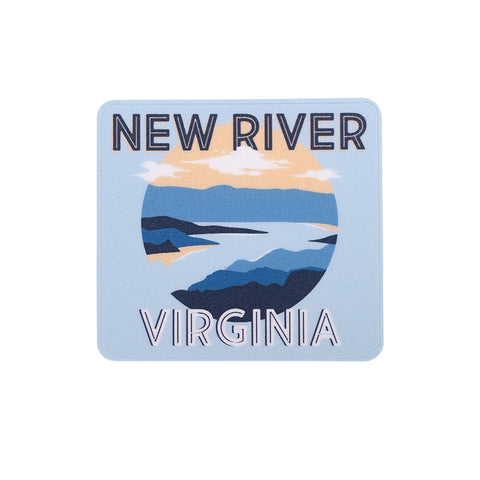 New River Blues Mini Decal