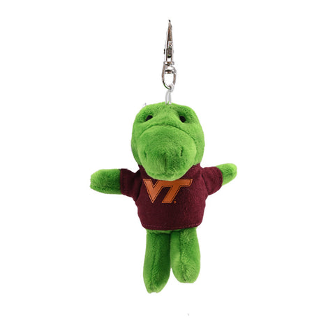 Virginia Tech Plush Alligator Keychain