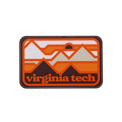 Virginia Tech Minimal Mountains Mini Decal