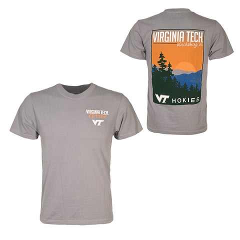 Blacksburg Comfort Colors Mountain T-Shirt: Granite