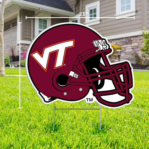 Virginia Tech Football Helmet Lawn Sign