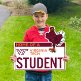 Virginia Tech Home of a Virginia Tech Student Lawn Sign