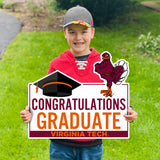 Virginia Tech Congratulations Graduate HokieBird Lawn Sign