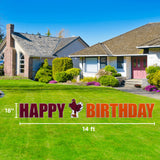 Virginia Tech Happy Birthday Lawn Sign