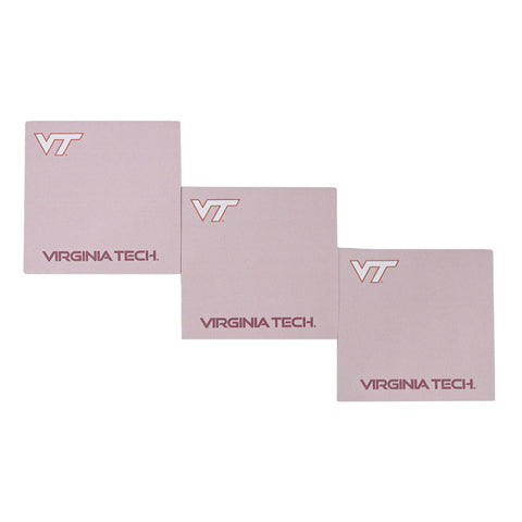 Virginia Tech 3"x3" Adhesive Note Pads: Pack of 3