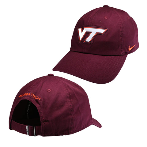 Virginia Tech Club Wordmark Logo Hat: Maroon by Nike