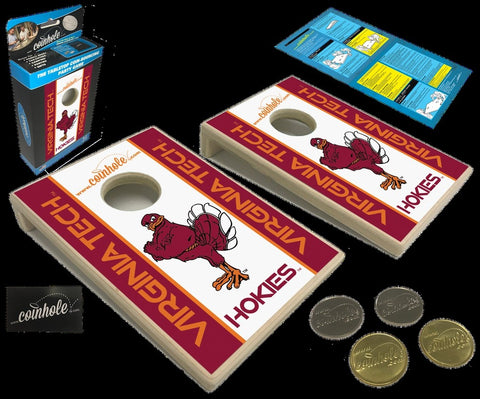 Virginia Tech Coinhole Tabletop Game Set