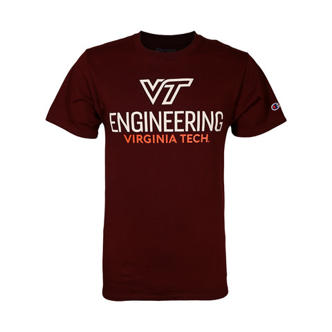 Virginia Tech College of Engineering T-Shirt: Maroon by Champion