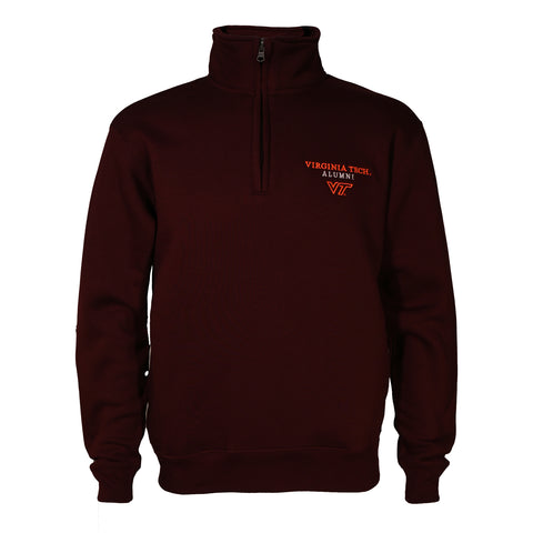 Virginia Tech Embroidered Alumni Quarter-Zip: Maroon by Gear
