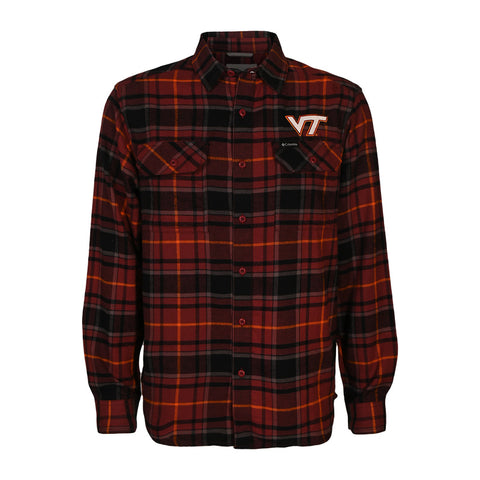 Virginia Tech Flare Gun Flannel Long-Sleeved Shirt by Columbia