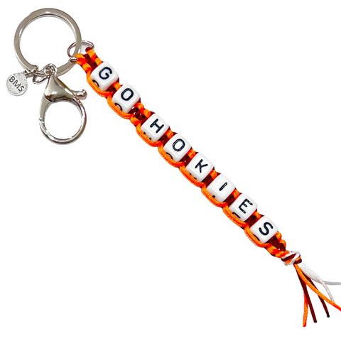 Virginia Tech Go Hokies Keychain