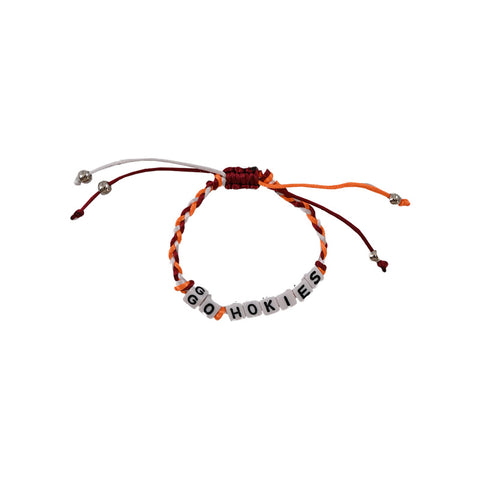 Virginia Tech Go Hokies Thick Braid Bracelet