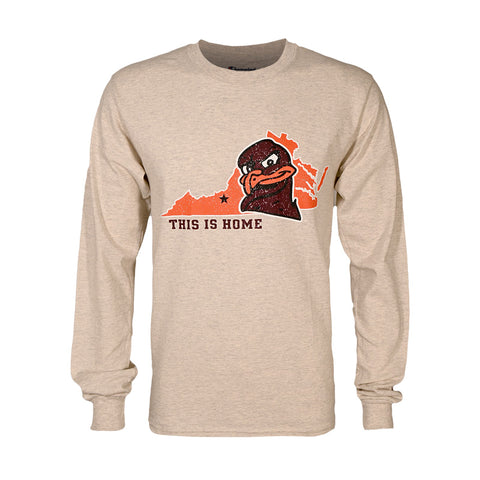 Virginia Tech Hokie State of Mind Long-Sleeved T-Shirt: Oatmeal by Champion