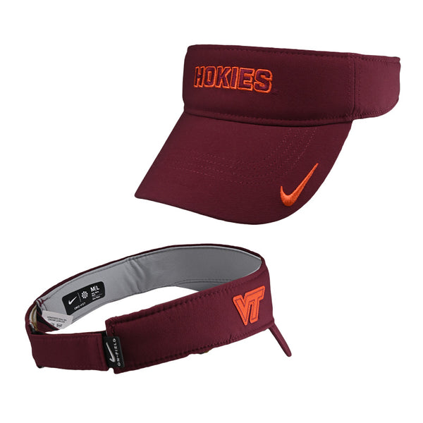 burgundy nike visor