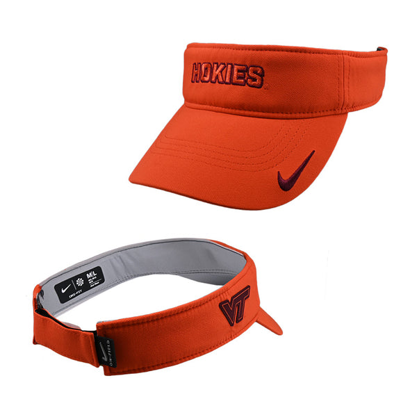 Virginia Tech Hokies Ace Visor: Orange by Nike – Campus Emporium