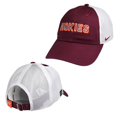 Virginia Tech Hokies Unstructured Mesh Back Hat: Maroon by Nike