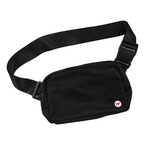 Virginia Tech Medallion Logo Belt Bag: Black