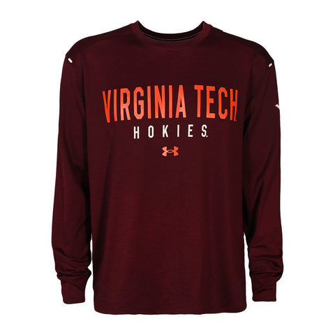 Virginia Tech Men's Gameday Motion Long-Sleeved T-Shirt: Maroon by Under Armour