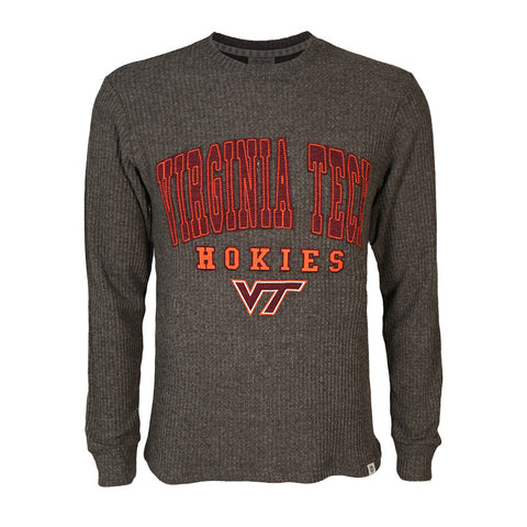 Virginia Tech Men's Troop Ship Waffle Knit Long-Sleeved Shirt