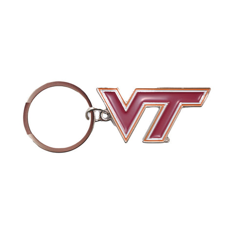 Virginia Tech Metal Athletic Logo Keychain