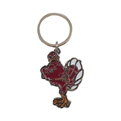Virginia Tech Metal HokieBird Keychain