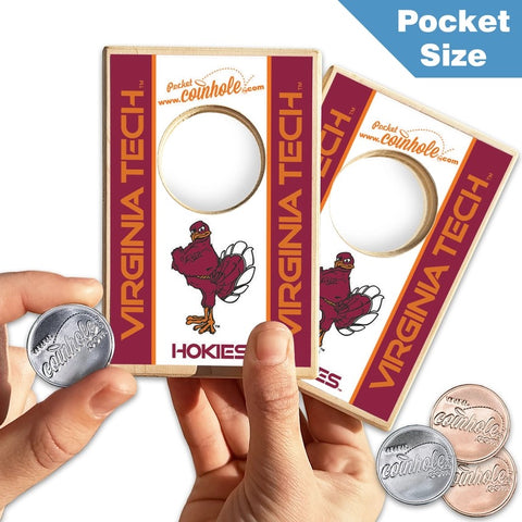 Virginia Tech Pocket Coinhole Game