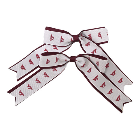 Virginia Tech Ribbon Hair Tie: Pack of 2