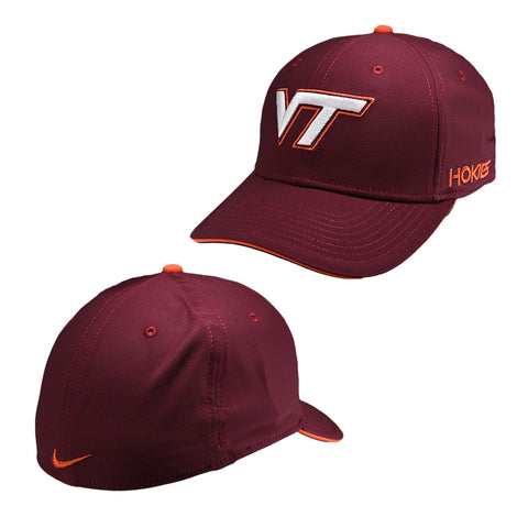 Virginia Tech Rise Stretch Flex Fitted Hat by Nike