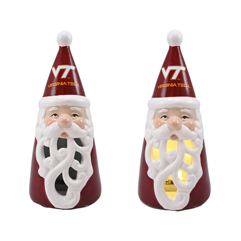 Virginia Tech Santa LED Statuary 8"