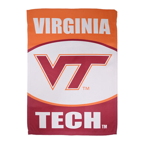 Virginia Tech Suede Oval Garden Flag