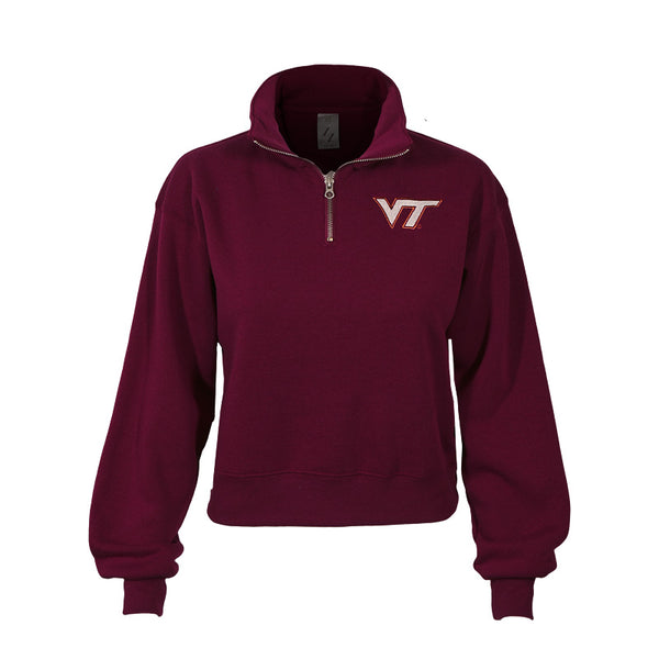 Cropped quarter zip pullover online