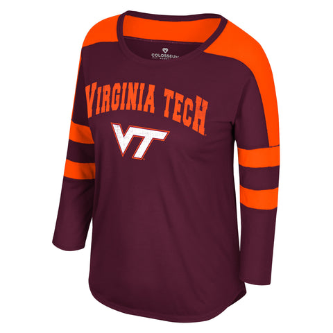 Virginia Tech Women's Drama 3/4 Sleeved T-Shirt