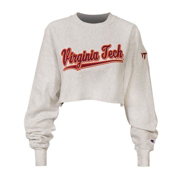 Women's champion reverse weave crop crew sweatshirt store