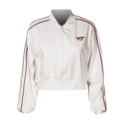 Virginia Tech Women's Track Jacket: White