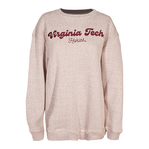Virginia Tech Women's Warm Up Crewneck: Merlot