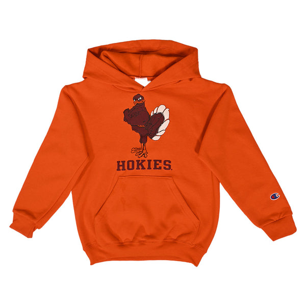 Virginia Tech Youth Hokies Hooded Sweatshirt: Orange by Champion