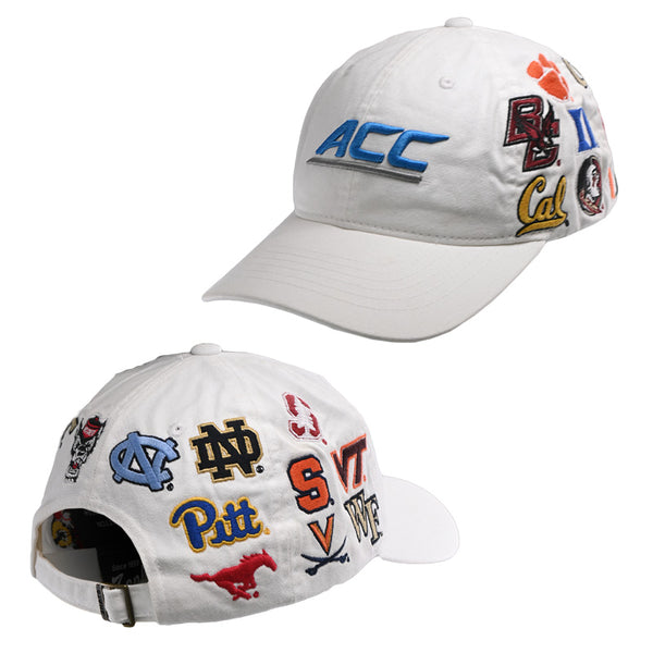 Virginia Tech x ACC Conference Hat: White by Zephyr – Campus Emporium