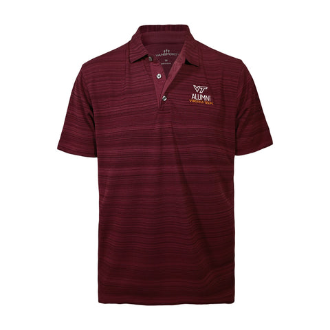 Virginia Tech Men's Alumni Strata Polo by Vantage