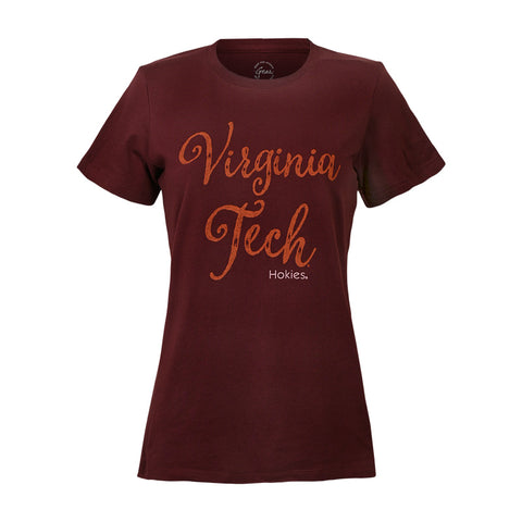 Virginia Tech Women's Relaxed T-Shirt: Maroon by Gear