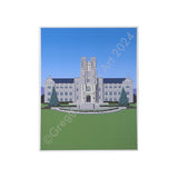 Burruss Hall Print Signature Building Art by Gregg Johnson