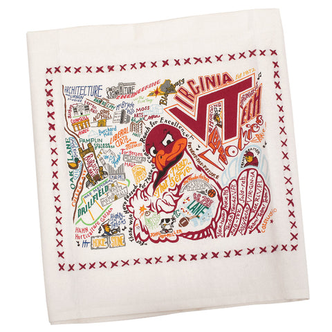 Virginia Tech Landmarks Dish Towel