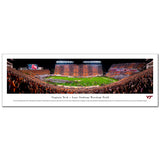 Virginia Tech Lane Stadium Hokie Effect Panoramic Print Unframed