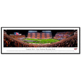 Virginia Tech Lane Stadium Hokie Effect Panoramic Print Standard Frame