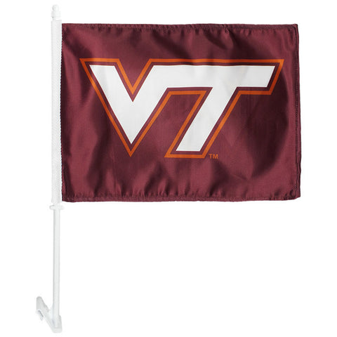 Virginia Tech Double Sided Car Flag