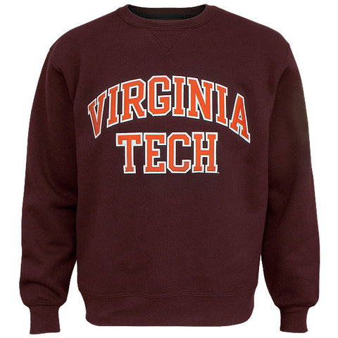 Virginia Tech Embroidered Twill Crew Sweatshirt: Maroon by Gear