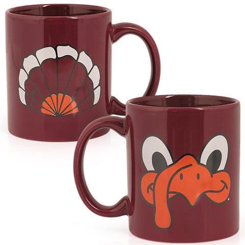 Virginia Tech Hokie Face and Tailfeathers Mug