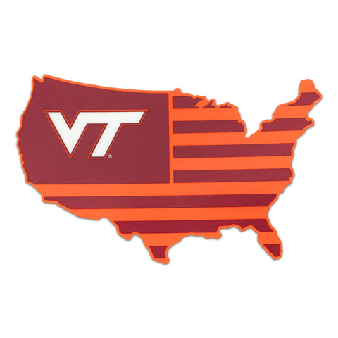 Virginia Tech United States Silhouette Decal